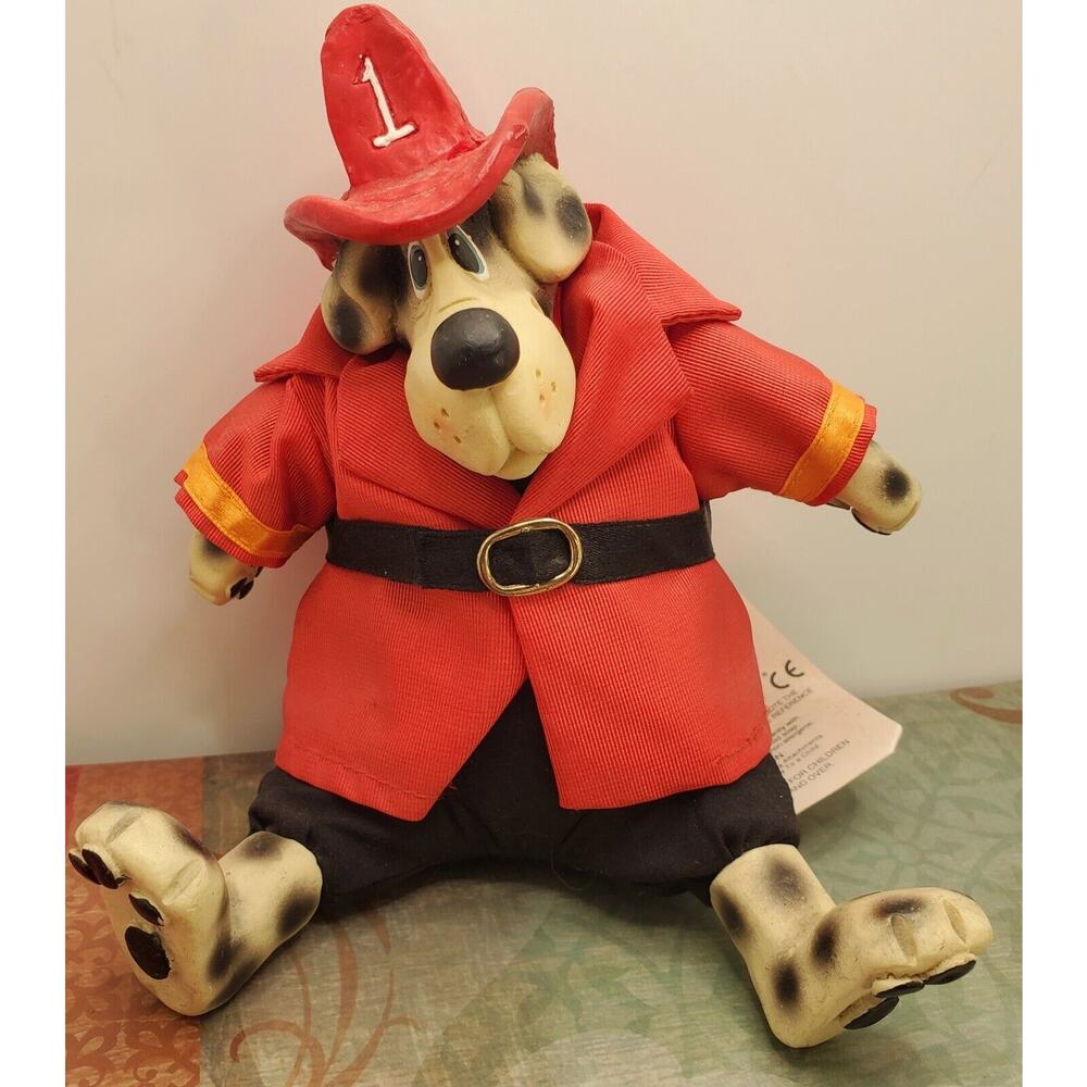 Russ Smokey Fire Fighter Dalmatian Dog Fireman The Country Folks Collectible New